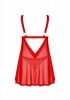 Obsessive Elianes babydoll i stringi czerwone M/L